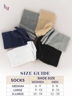 Hugh Ugoli Diabetic Cotton Socks For Men  4 Pairs  Seamless  Size M l xl