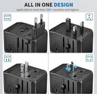 Epicka Universal Travel Adapter  ta-105  International Power Plug Adapter