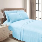 6-piece Dobby Stripe Printed Bed Sheet Set- Soft As A Hotel Premium Quality