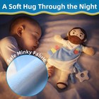 Baby Lovey With Teether  Jesus Blanket With Crinkle Tags  Soft Minky Velour N   