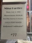 Nina Hartley Signed Hollywood Confidential Card  77 Porn Star Autograph Hot Sexy
