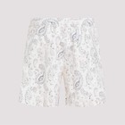  630 Brunello Cucinelli New Mens Paisley Logo-embroidered Swim Trunks