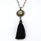 Virgins Saints   Angels San Benito Labradorite Beaded Necklace Earrings   Box