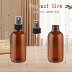 6 Pcs 120ml 4oz Amber Glass Spray Bottle Empty Perfume Bottles Fine Mist Spray