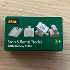 Brio Ramp   Stop Track Wooden Train Engine 33385 New With Box Damage As Shown