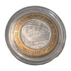 Plaza  10 Las Vegas Casino Silver Gaming Token      999 Fine Silver Center Limted