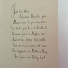 Vintage Card Volland New Mother Mothers Day Kittens Blue Glitter Greeting Unused
