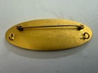 Alpha Xi Delta Sorority Gold Tone Oval Rose Brooch Pin Greek Life 2   