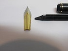 Lot Of 10 Two Tone Medium Fountain Pen Nib Assembly- Iridium Germany-d