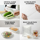 100pcs Disposable Stretch Food Covers Reusable For Food Storage Bread Proofing