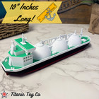 Lng Carrier Scale Model Ship     10-inch Liquefied Natural Gas Tanker Replica