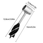 Manual Hand Auger Wrench Outdoor Survival Wood Gear Drill Kit For Bushcraft Tool