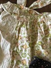 Lot Of 4 Vintage Handmade Half Aprons Sheer Gingham Embroidered Purple Red Pink
