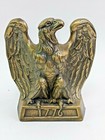 Vintage Brass American Bald Eagle 1776 Bookends Pm Philadelphia Mfg 1965 Heavy