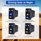 Utv Turn Signal Kit With Upgrade 4-in-1 Rocker Switch And Triangular Amber Light