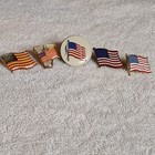 American Flag Lapel Pins Lot Of 5