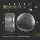 4 Inch Galvanized Steel Dryer Vent Cover Outside     Rust-free Metal Duct En