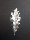 32564       2 Pc  Matte Silver Oxidized Victorian Large Oak Leaf Jewelry Finding