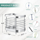 Electric Toothbrush Holder For Bathroom Stainless Steel Toothpaste Tooth Brush
