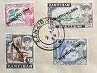 Zanzibar - 1964 First Day Cover Set Of 16 Stamps With Jamhuri 1964 Overprints