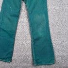 Vintage Levis Bell Bottoms Jeans Kids 6  20x24  Green Flare Big E Western 60s