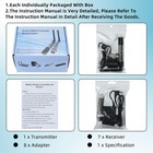 Wireless Dmx 512 Transmitter Receiver 8 Pcs 2 4g Dj Light Controller Silver Led