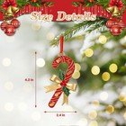 Candy Cane Christmas Ornaments 2025 For Holiday Party Decor  Metal Ornament    