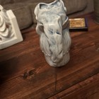 Antique Jester W Cymbal Figural Creamer Pitcher Porcelain Ges Gesch Germany Blue