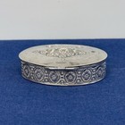 Antique German 800 Silver Floral Pill Box Buchholz   Zelt C 1900