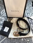 Gucci Double G Leather Belt Men s Size 44