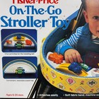 Vintage 1987 Fisher Price Stroller Toy On-the-go  1251 Nos Baby Rattle