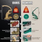 Dk98 Upgraded Have Duty Hand Press Grommet Kit With Eyelet Large  Yellow 