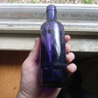 Lancaster pa Tretter   Son Deep Amethyst Purple Early 1900 Mug Base Soda Bottle
