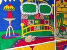 Vintage Concord Fabric Panel Victorian Dollhouse By Joan Kessler 33    X 27   