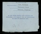 Postal History Hong Kong H g  fg9 Postal Aerogramme 1961 Kowloon To New York Ny
