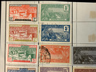 Mixed Lot Old Pages Monaco  Guadalupe san Marino  Used Some Light Hinged 