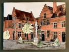    delft-cloisonn      Tile Of Antwerpen  Belgium  Street Scene - Mounted   Framed