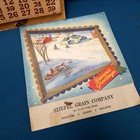 2 Vtg Advert Premium Wall Calendars 1947 Seasons Greetings Grain Co    1944 Cal