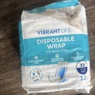 Vibrant Life Disposable Wrap Diaper For Male Dog Size Xs 12ct