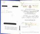 Italy Italia Passport Travel Document Rare 1940 Judaica Passaporto Wwii