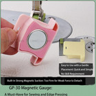 1pc Magnetic Sewing Guide Ruler Quilting Alignment Tool  With Shockproof Pad
