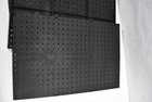 Wallpeg 4 Black Plastic Peg Board Panels-96    Wide Garage Tool Pegboard Organize