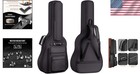 Waterproof Acoustic Guitar Bag With Thick Padding   6 Pockets - Fits 40-42 Inch