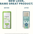Organic Cotton Swabs  500 Count - 100  Pure Natural Cotton  Chlorine-free Hypoal