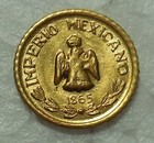 Emperador Maximiliano I Of Mexico  916 Gold  5 G Wedding Token Dated 1865