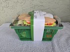  new  Publix Toy Shopping Basket 22 Piece Play Food Set   Eggs - Meat - Fruits  