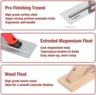 Goldblatt 8pcs Masonry Hand Concrete And Cement Tools Set W 16 Inch Tool Bag New