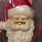 Vintage Christmas Santa Claus Wax Candle Figurine 6    Tall Nos