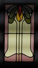 Pretty Abstract Midsize Old English Leaded Stained Glass Window 15 1 4 x 26 3 4 