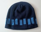 Gnu Vintage Y2k Beanie Blue Logo One Size Snowboard Skateboard Usa Made New 